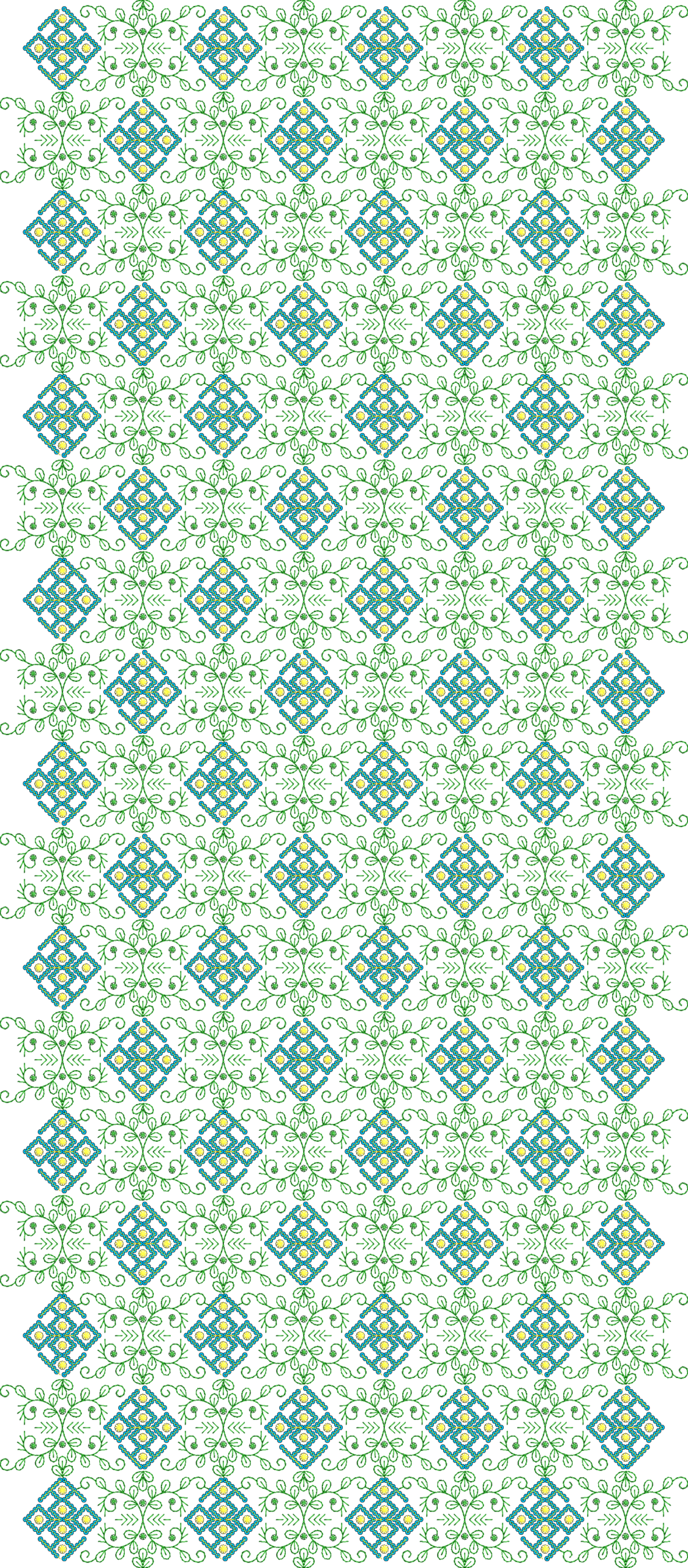 dg4 New 3mm Seq All Over Garment, Multi+Sequin Embroidery Design