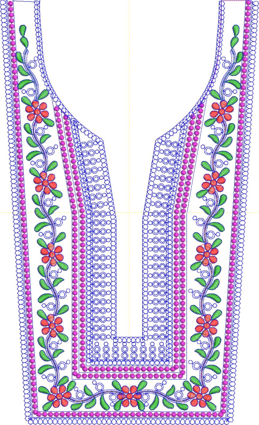 Neck emboidery design Neck emboidery design